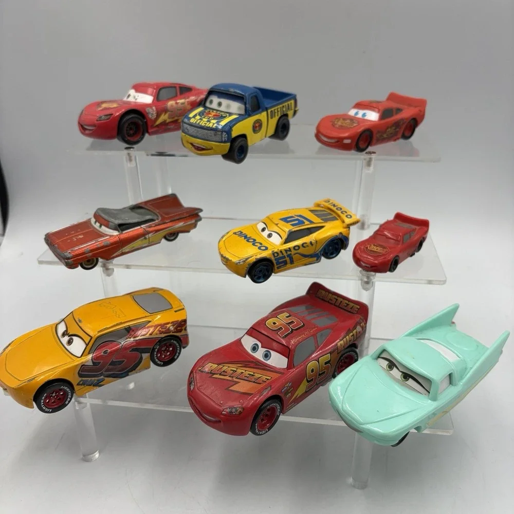 Disney Pixar Cars Metal Diecast  Toy Vehicles Lightning McQueen Mixed Lot Of 9